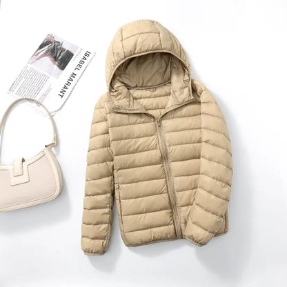 Women Puffer Jacket 15 Colors Plus Size 5XL 6XL 7XL 2023 New Spring Autumn Female Ultra Lightweight Packable Hooded Down Coats
