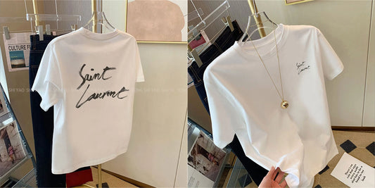 2025 New Summer Oversized Short-sleeved T-shirt Men's and Women's Summer New Design Fashionable Loose Lazy Unique Chic Top