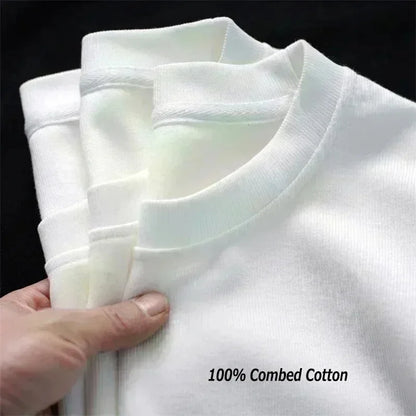 2025 New Summer Oversized Short-sleeved T-shirt Men's and Women's Summer New Design Fashionable Loose Lazy Unique Chic Top